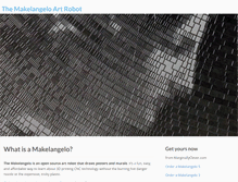 Tablet Screenshot of makelangelo.com